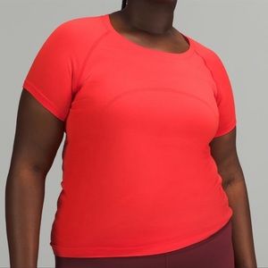 lululemon Swiftly Tech short Sleeve Shirt 2.0 Carnation Red/Carnation Red